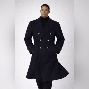 Vintage Ralph Lauren Navy Blue double breasted
coat, 42L
